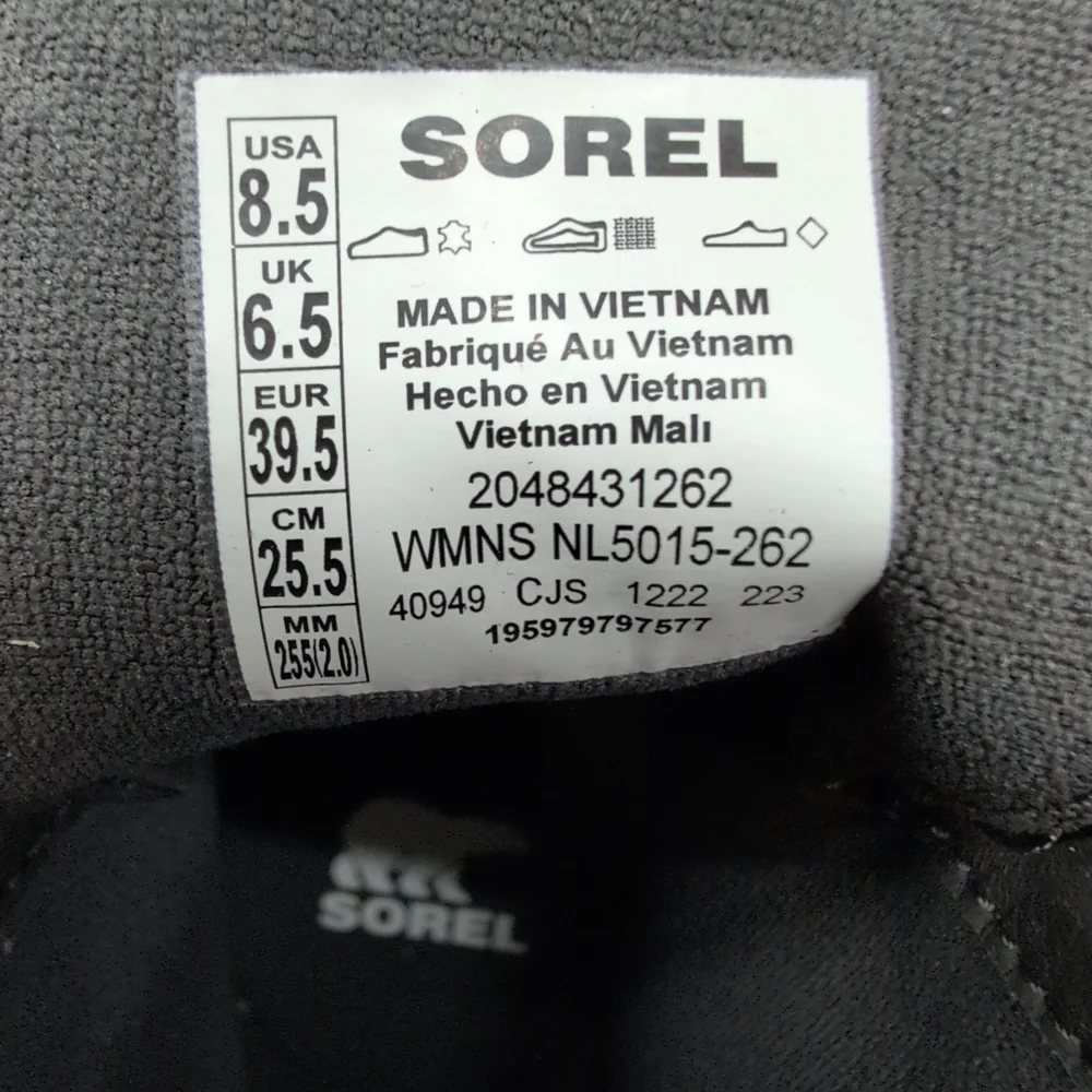 SOREL Caribou X Chelsea Waterproof Leather Lace-Up Boot Women's US 8.5 Canoe - Picture 10 of 14